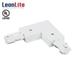 LEONLITE H Track L Connector H Type 3-Wire-1 Circuit Track Lighting Kit Left or Right Polarity 90 Corner UL Listed Flame Retardant Material H Track System 5 Years Warranty 120V White