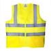 TR Industrial Yellow High Visibility Reflective Class 2 Safety Vest Medium 5-Pack