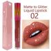 Diamond Symphony Shiny Matte Metallic Lip Gloss Diamond Lip Gloss_02 Multicolor Glitter Lipstick Shiny Metallic Lipsticks Waterproof Long Lasting Gold Lip Stick Makeup