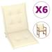 Suzicca Garden Chair Cushions 6 pcs 39.4 x19.7 x1.2