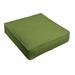 Humble and Haute Sunbrella Cilantro Green Indoor/ Outdoor Deep Seating Cushion by 30 in w x 27 in d