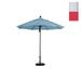 California Umbrella Venture 9 White Market Umbrella in Red