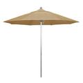 California Umbrella Venture 9 Silver Market Umbrella in Linen