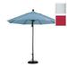 California Umbrella Venture 9 White Market Umbrella in Red