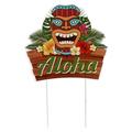 NUOLUX 1pc Hawaiian Beach Party Lawn Stick Sign Summer Party Garden Decoration