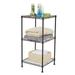 EasingRoom 35 W x 17.7 D x 19 H 3-Shelf Adjustable Storage Rack Wire Shelving Organizer for Garage Kitchen