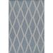 Momeni Hampton Geometric Blue Indoor Outdoor Rug 2 7 X 7 6 Runner