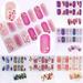 Bcloud Nail Decal Removable Nail Design Multiple Styles Nail Art Decor Patches for Home Use