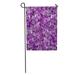 SIDONKU Purple Precious Natural Amethyst Crystal is Violet Variety of Quartz Blue Abstract Garden Flag Decorative Flag House Banner 28x40 inch