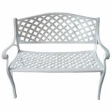 Oakland Living Arched Trellis Aluminum Garden Bench