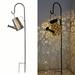 Ktcina Watering Can with Lights Solar Kettle Lamp Outdoor Hanging Ip64 Waterproof Garden Art Light for Outdoor