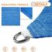 Sunshades Depot 18 x 18 x 18 Sun Shade Sail Equilateral Triangle Permeable Canopy Blue CustomSize Available Commercial Standard
