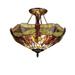 Chloe Lighting Tiffany Style Dragonfly Design 2-light Flush Mount