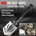 Multifunctional Shovel Portable Folding Gardening Tools Practical Emergency Gadget for Outdoor Camping Hiking New