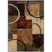 Avalon Home Hamlet Abstract Contemporary Area Rug Brown