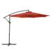 Afuera Living 9.5ft Crimson Red UV Resistant Tilting Fabric Patio Umbrella