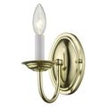 Livex Lighting - Home Basics - 1 Light Wall Sconce in Farmhouse Style - 4.25