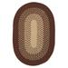 Colonial Mills Seadog Braided Polypropylene Indoor/ Outdoor Area Rug Brown 5x7 5 x 8 Outdoor Indoor Oval