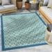 Well Woven Medusa Manola Modern Moroccan Blue 5 3 x 7 3 Indoor Outdoor Area Rug