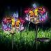 Garden Solar Light Butterflies Decor - [2 Pack] Waterproof Solar Outdoor Power Stake Light Ball Landscape Path Light for Garden Lawn Patio Decor