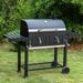 Summit Living 34 Charcoal Grill Extra Large Portable BBQ Grill Black