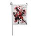 SIDONKU Red Cubism Jazz Music Abstract Woman Band Modern Pop Contemporary Garden Flag Decorative Flag House Banner 28x40 inch