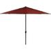 Hanover Montclair 11-Ft. Market Outdoor Umbrella in Chili Red