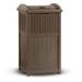 Suncast GHW1732 Trashcan Hideaway Outdoor 33 Gallon Garbage Waste Bin Brown