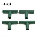 Plastic Structure Connectors Green Outdoor Garden Greenhouse Pole Joints Adapter