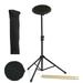 D Luca Drum Practice Pad 8 Inch with Adjustable Stand Sticks and Gig Bag