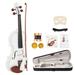 Glarry 4/4 Violin for Beginner with Case Bow Shoulder Matte White