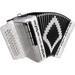 SofiaMari Accordion Package: 31 Button 12 Bass Accordion in Sol/GCF Roll-Away Case 2.5 Leather Straps included
