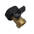 iOPQO Water Sprinklers 3/4 Water Connector Super Hose Off Inch Heavy Brass Garden Duty Shut Patio Lawn & Garden faucet hose connector beauty teeth Black