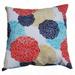 HOME FASHION INTERNATIONAL O Linen Rectangle Outdoor Pillow in Dahlia Flower 19 In x 19 In