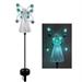 Memorial Day Garden Angel Stake Lights Angel Garden Outdoor LED Lights Eternal Light with 7 LEDs for Cemetery Grave Decorations Memorial Gift Christmas Memorial Present Yard Patio Art