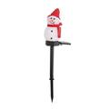 VerPetridure Christmas solar lawn light small snowman LED garden courtyard landscape light redSolar Garden Lights LED Christmas Lawn Snowman Plug Lights Waterproof