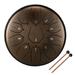 Dcenta 6 inch 11-Tone Steel Tongue Drum Hand Pan Drums with Drumsticks Percussion Musical Instruments