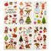 OUNONA 20 Sheets of Christmas Temporary Tattoos Xmas Stickers Party Favors Gifts