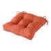 Greendale Home Fashions 20 x 20 Rust Outdoor Tufted Dining Seat Cushion