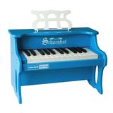 Schoenhut Blue Digital Piano - Digital Blue Keyboard Piano - Tabletop Learn to Play Piano - Grand Piano for Kids and Toddlers - Baby Grand Piano Develops Memory