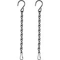 Hanging Chain Black or Silver Chain 2-Pack for Bird Feeders Planters Fixtures Lanterns Suet Baskets Wind Chimes for Outdoor/Indoor Use