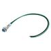 Uxcell AC/DC110V 6mm Flush Panel Metal Shell Blue LED Indicator 150mm Cable 2 Count