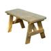 Creekvine Designs FB54WOB-2CVD 54 in. Treated Pine Traditional Garden Bench