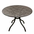 Oakland Living Modern Outdoor Mesh Aluminum 42 in. Round Patio Dining Table
