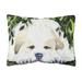 Carolines Treasures SS8944PW1216 Golden Retriever Decorative Canvas Fabric Pillow 12H x16W multicolor