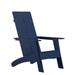 Flash Furniture Sawyer Poly Resin Wood Adirondack Chair - Navy