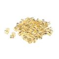 100pcs Hair Beads s Clips Jewelry Braids Wraps - Gold