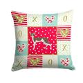 Oriental Shorthair 2 Cat Love Fabric Decorative Pillow Red