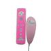 Wii Controller Wii Remote Controller and Nunchuck Compatible with Silicone Case and Wrist Strap for Wii Wii U Pink