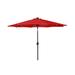 Westin Outdoor 9.5 Red Solid Print Octagon Lighted Patio Umbrella with UV Resistant